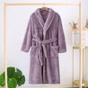 Peignoir de bain mauve femme